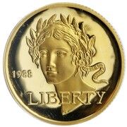 5 Dollars (Olympics) - Obverse