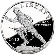 1 Dollar (Infantry Soldier) - Obverse