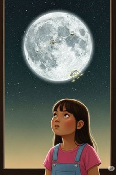 Luna's Lunar Dreams educational story for 7-12 years children in English featuring inspiring themes