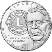 1 Dollar (Lions Club International Centennial) - Obverse
