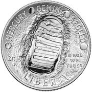 1 Dollar (Apollo 11 50th Anniversary) - Obverse
