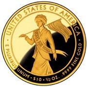 10 Dollars (Alice Paul; Bullion Coinage) - Reverse