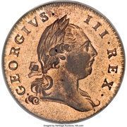 ½ Penny - George III - Obverse