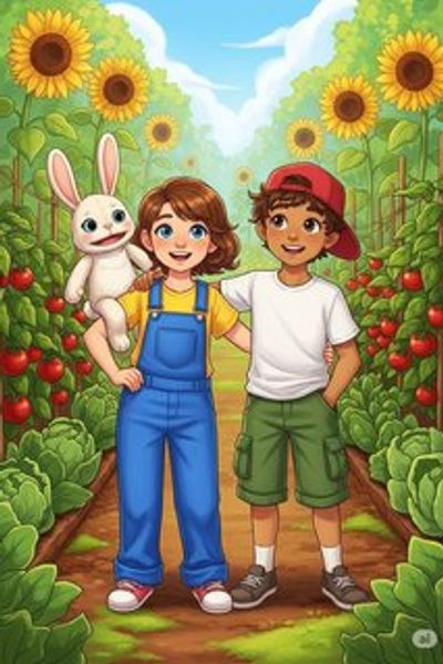 The Great Garden Adventure educational story for 7-12 years children in English featuring warm themes