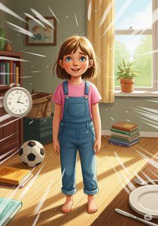 Busy Bees in Our Family daily life story for 7-12 years children in English featuring warm themes