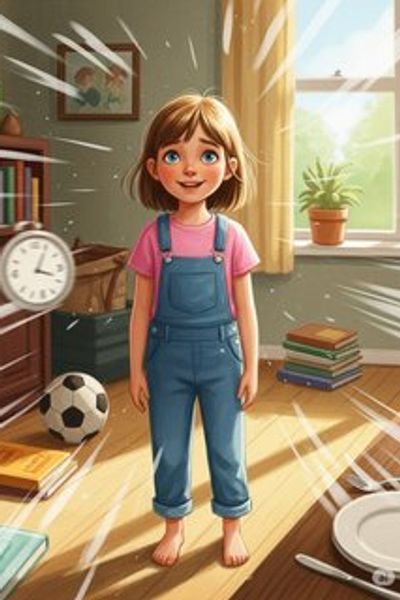 Busy Bees in Our Family daily life story for 7-12 years children in English featuring warm themes