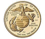 5 Dollars (250th Anniversary U.S. Marine Corps) - Reverse