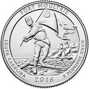 ¼ Dollar "Washington Quarter" (Fort Moultrie at Fort Sumter National Monument, South Carolina) - Reverse