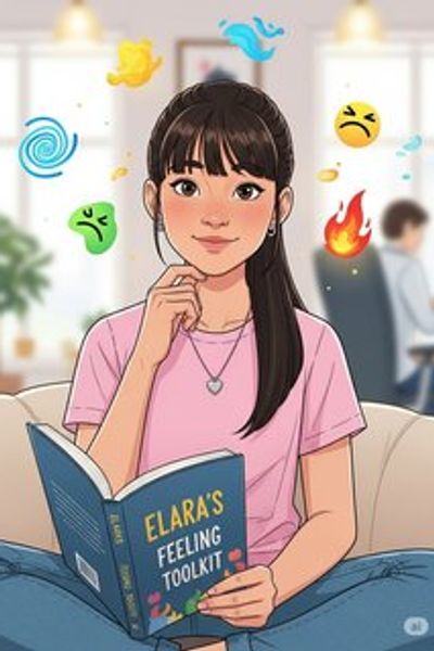 Elara's Feeling Toolkit educational story for 7-12 years children in English featuring warm themes