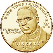 5 Dollars (Boys Town Centennial) - Obverse