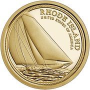 1 Dollar (American Innovation - Rhode Island) - Reverse