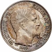 10 Cents - Frederik VII - Obverse