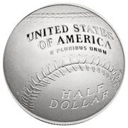 ½ Dollar (National Baseball Hall of Fame) - Reverse