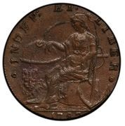 ½ Penny - Auctori Plebis - Reverse