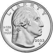 ¼ Dollar "Washington Quarter" (Nina Otero-Warren) - Obverse