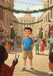 Sam's Celebration Adventure educational story for 7-12 years children in English featuring joyful themes