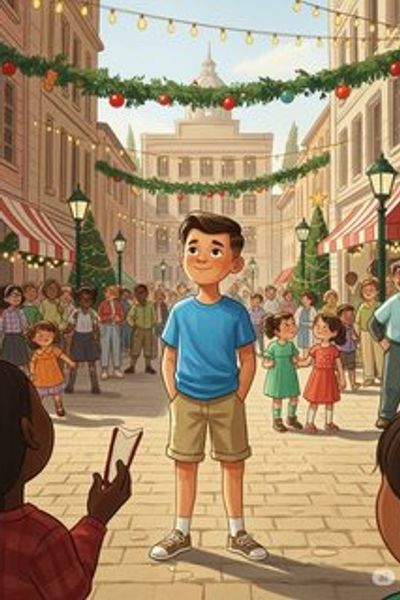 Sam's Celebration Adventure educational story for 7-12 years children in English featuring joyful themes