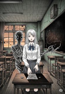 呪われたコックリさん mystery story for 13-18 years children in Japanese featuring suspenseful themes