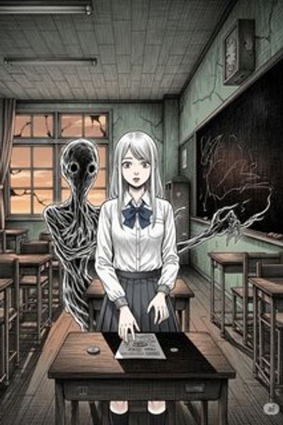 呪われたコックリさん mystery story for 13-18 years children in Japanese featuring suspenseful themes