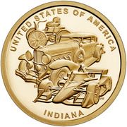 1 Dollar (American Innovation - Indiana) - Reverse