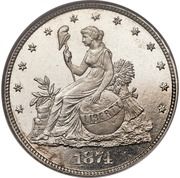 20 Cents "1864" (Pattern; silver) - Reverse