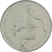1 Dollar (Atlanta Olympics - Tennis) - Obverse