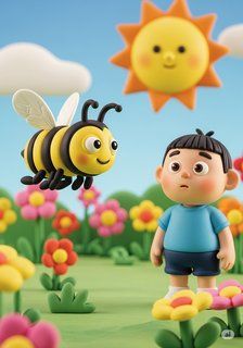 花园里的小帮手 educational story for 3-6 years children in Chinese featuring warm themes