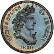 ½ Dollar "1859" (Pattern; silver) - Obverse