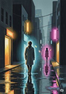 ネオンの鼓動 romance story for 13-18 years children in Japanese featuring melancholy themes