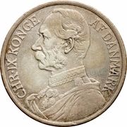 40 Cents / 2 Francs - Christian IX - Obverse
