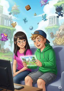 The Pixel Pioneers educational story for 7-12 years children in English featuring inspiring themes
