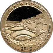 ¼ Dollar "Washington Quarter" (Chaco Culture National Historical Park, New Mexico) - Reverse