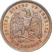 2½ Dollars "Quarter Eagle" (Pattern; copper) - Reverse