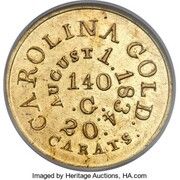 5 Dollars - C. Bechtler (140 G) - Obverse
