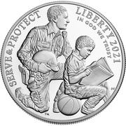 1 Dollar (National Law Enforcement Memorial and Museum) - Obverse