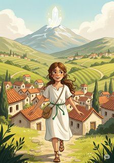 Elara and the Lost Sunstone fantasy story for 7-12 years children in English featuring inspiring themes