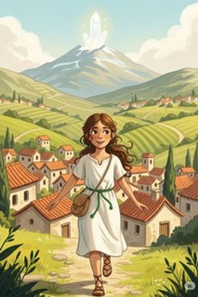 Elara and the Lost Sunstone fantasy story for 7-12 years children in English featuring inspiring themes