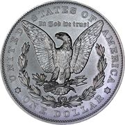 1 Dollar "Morgan Dollar" (100th anniversary) - Reverse