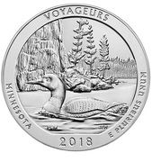 ¼ Dollar "Washington Quarter" (Voyageurs National Park, Minnesota - Silver 5 oz Bullion) - Reverse