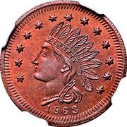 Civil War Token - Allegheny Valley Railroad (Pittsburgh, PA) - Reverse
