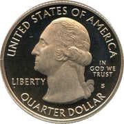 ¼ Dollar "Washington Quarter" (Saratoga National Historical Park, New York) - Obverse