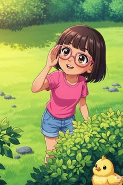 Ariana and the Baby Chick educational story for 3-6 years children in Indonesian featuring warm themes