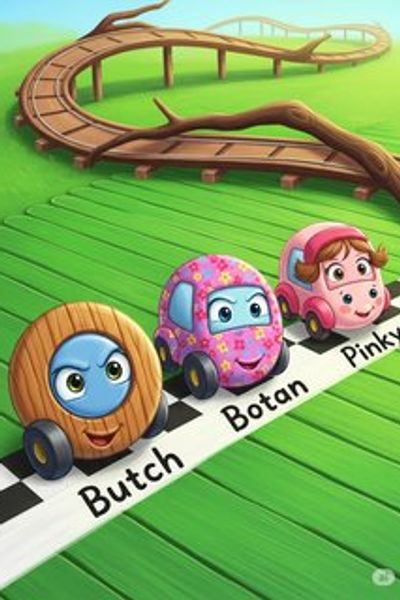 ボタンカーのわくわくレース adventure story for 3-6 years children in Japanese featuring exciting themes