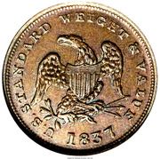 ½ Cent - Hard Times Token - Pure Copper - Obverse