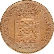 1 Cent - Christian IX - Obverse