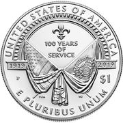 1 Dollar (American Legion 100th Anniversary) - Reverse