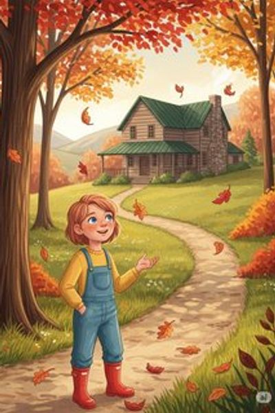 Rowan and the Autumn Harvest educational story for 7-12 years children in English featuring warm themes