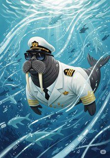 The Brave Walrus and the Battle for Free Data fantasy story for 13-18 years children in English featuring inspiring themes