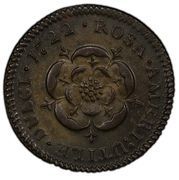 ½ Penny - Rosa Americana - Reverse