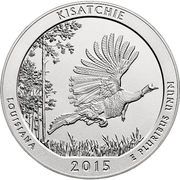 ¼ Dollar "Washington Quarter" (Kisatchie National Forest, Louisiana - Silver 5 oz Bullion) - Reverse